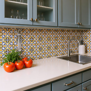 Carreau 💙 💛 Beau bleu et jaune Azulejos IX,