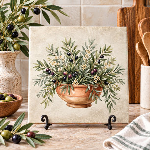 Carreau Beau bol en olive Toscane rustique