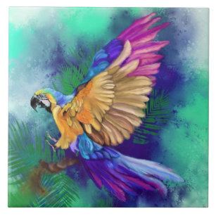 Carreau Beau Carrelage en céramique coloré de perroquet