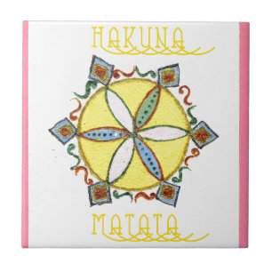 Carreau Beau Inspirationnel Star Floral Vector Motif