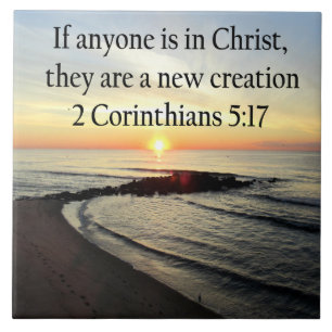 CARREAU BEAU LEVER DE LEVER 2 CORINTHIANS 5:17 DESIGN