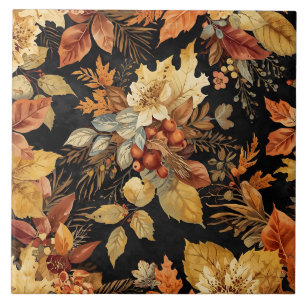 Carreau Beau Motif de feuilles de Thanksgiving