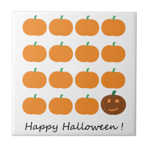 Carreau Beau Patch Citrouille Halloween