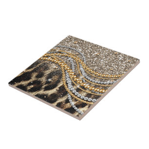 Carreau Beau Poster de animal tendance Leopard Faux
