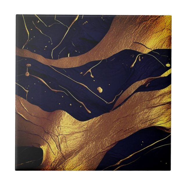 Carreau Beau tuiles de maison en or arrière (Devant)