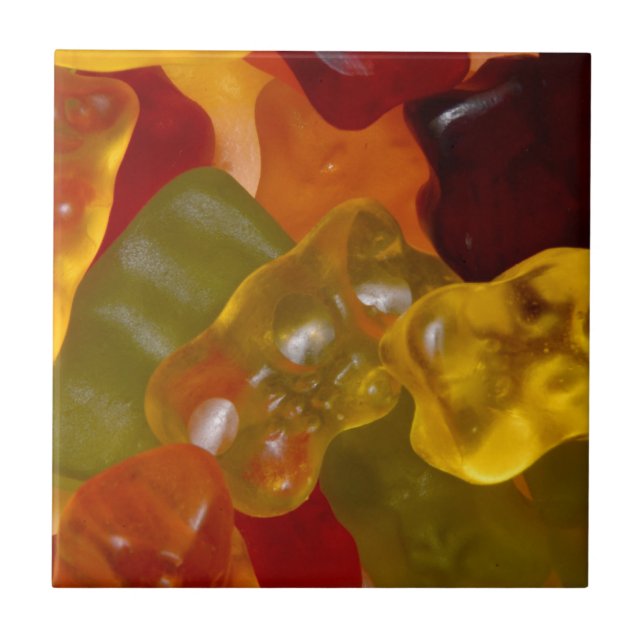 Carreau Beaucoup de bonbons gélifiés colorés (Devant)