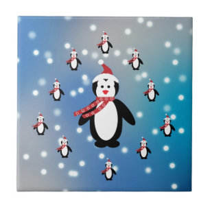 Carreau Beaucoup de pingouins