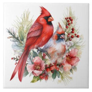 Carreau Beaux oiseaux cardinaux