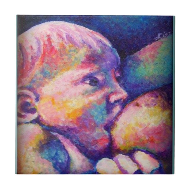 Carreau Bébé allaité  (Devant)