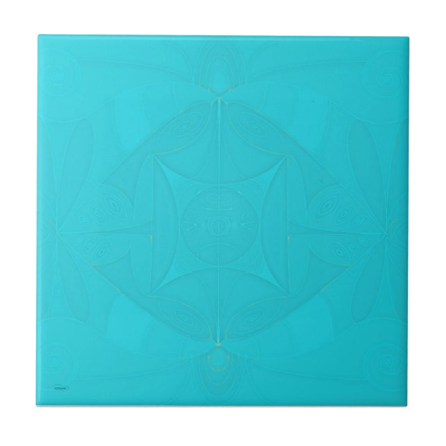 Carreau Bébé Bleu dalle fractale Pièce 2 de 6 (Devant)