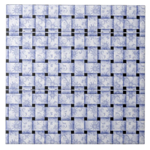 Carreau Bébé tissu bleu