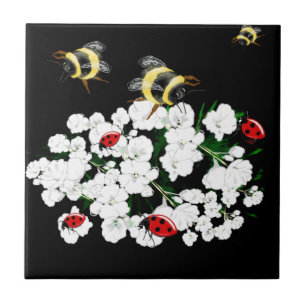 Carreau BEES et Ladybugs art de la nature