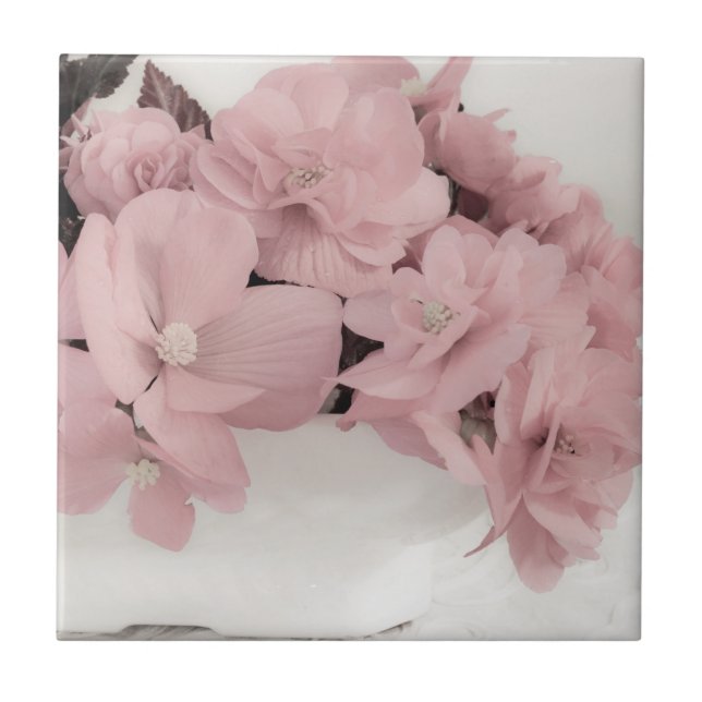 Carreau Bégonias roses (Devant)