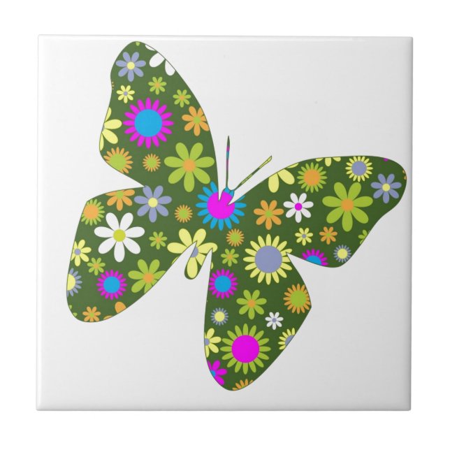 Carreau Belle Aile Papillon Aziza Fleur de Whimsy (Devant)