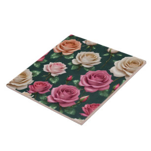Carreau Belle collection Rose de lin moderne