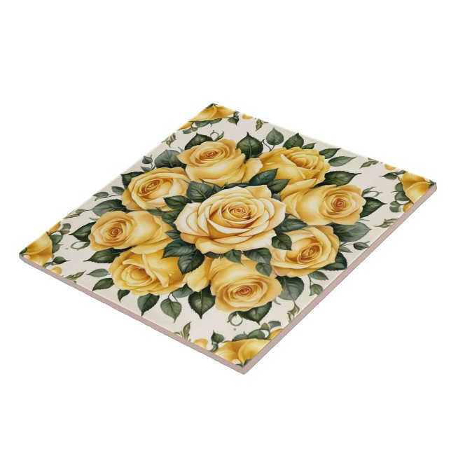 Carreau Belle collection tendance Rose Jaune (Côté)