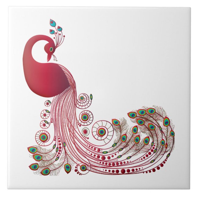 Carreau Belle Conception Peacock (Devant)