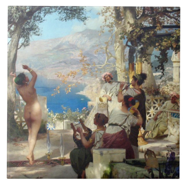 Carreau Belle femme dansant parmi les poignards (Devant)
