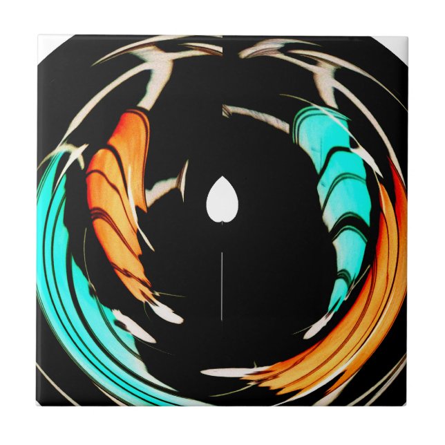 Carreau Belle impression Motif Art Africain (Devant)