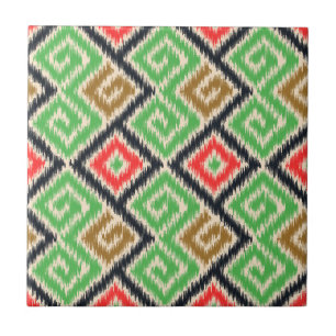 Carreau Belle main dran motif tribal Kitchen Green