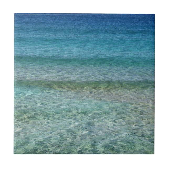 Carreau Belle mer des Caraïbes calme (Devant)