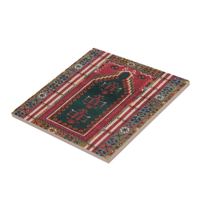 Carreau Belle moquette traditionnelle turque (Côté)
