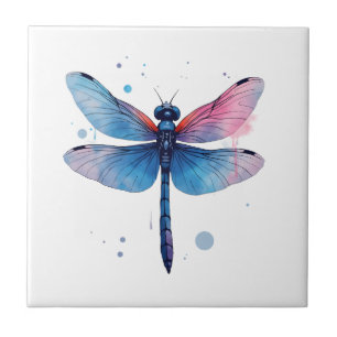 Carreau Belle Nature Motif Graphique Coloré Libellule
