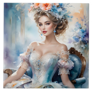 Carreau Belle Portrait Femme