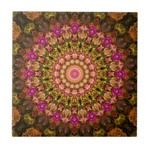 Carreau belle tapis textile mandala motif