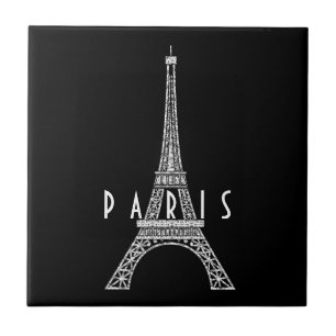 Carreau Belle tour blanche France Paris Eiffel