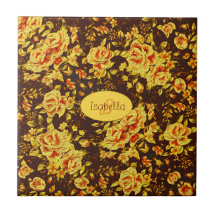 Carreau Belles fleurs vintages Monogramme