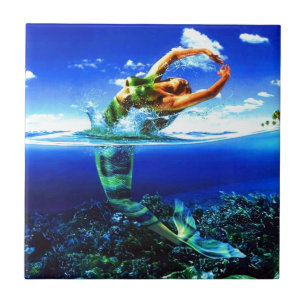 Carreau Belles peintures de sirène