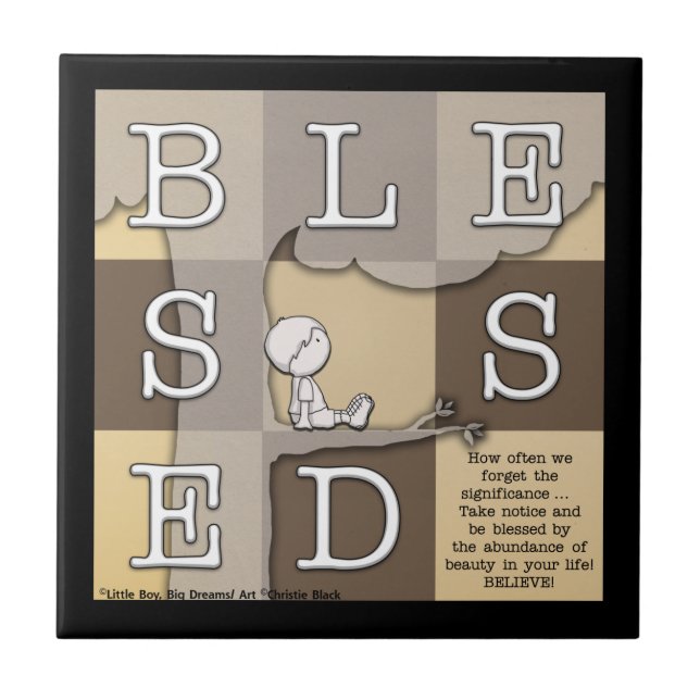 Carreau Béni par l'abondance de la beauté (Devant)