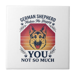Carreau Berger Allemand Toi Chien Rétro Crépuscule Pattes_