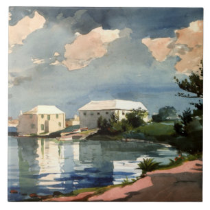 Carreau Bermudes, peinture à la bouilloire salée,