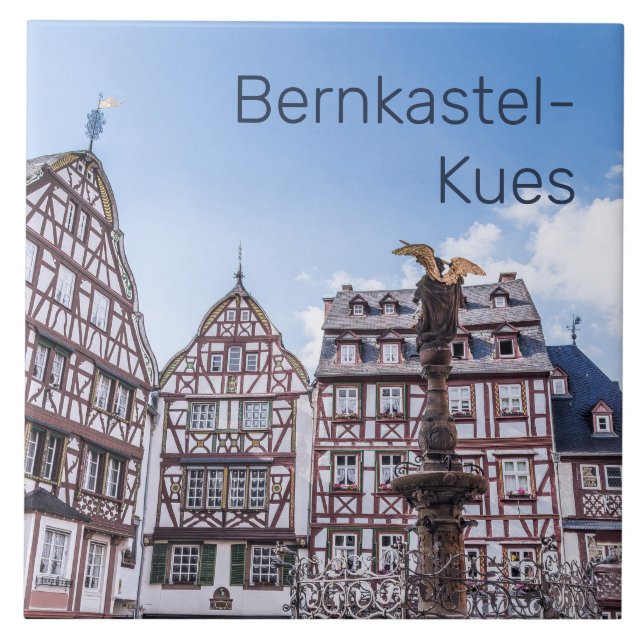Carreau Bernkastel-Kues Façades historiques Allemagne Souv (Devant)