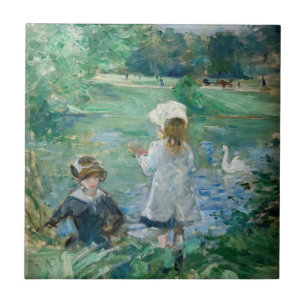 Carreau Berthe Morisot - À côté d'un lac