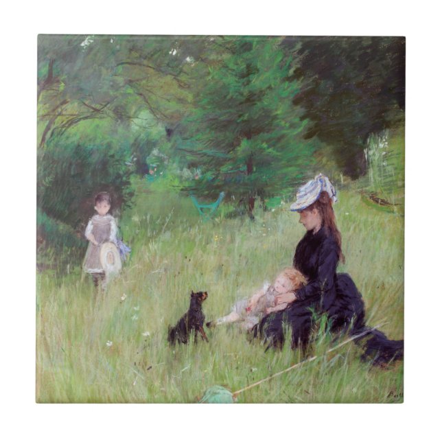 Carreau Berthe Morisot - Dans un parc (Devant)