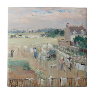 Carreau Berthe Morisot - Hanging the Laundry out to Dry