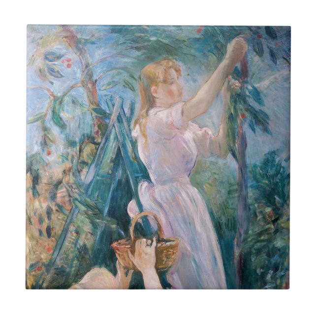 Carreau Berthe Morisot - La Cueilleuse de cerises (Devant)