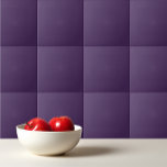 Carreau Beurre d'acai violet foncé de couleur solide<br><div class="desc">Conception de baies d'acai violet foncé couleur uni.</div>