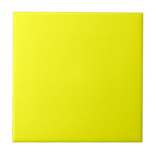 Carreau Beurre de citron jaune brillant Couleur jaune uni