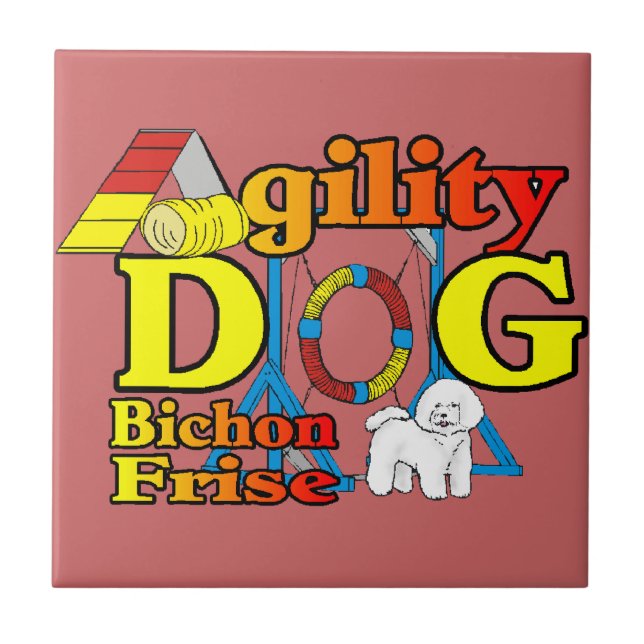 Carreau Bichon Frise Agilité (Devant)