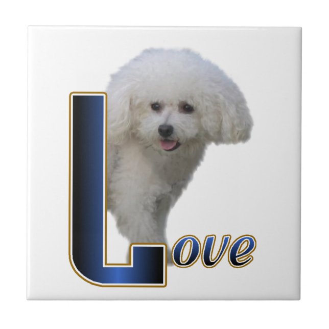 Carreau Bichon Frise Love (Devant)