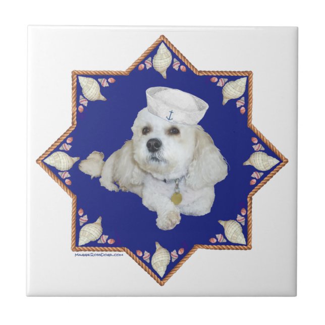 Carreau Bichon Frise Nautique (Devant)