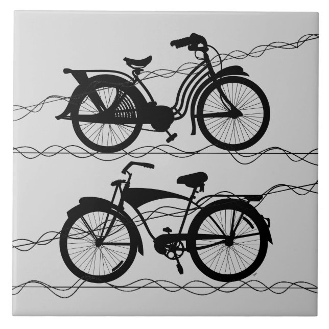 Carreau Bicyclette Noir 1 (Devant)