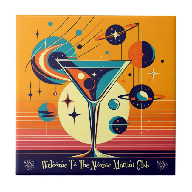 Carreau Bienvenue à l'ère spatiale au club Atomic Martini (Devant)