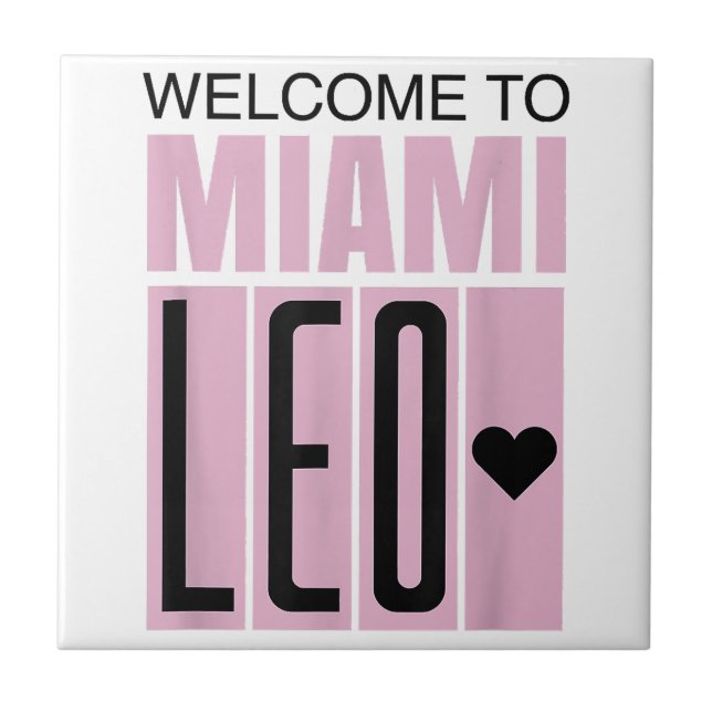 Carreau Bienvenue à Miami Leo 10 - GOAT (Devant)