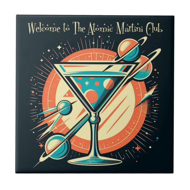Carreau Bienvenue au club Atomic Martini Space Age (Devant)