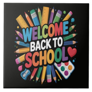 Carreau Bienvenue au retour à l'école